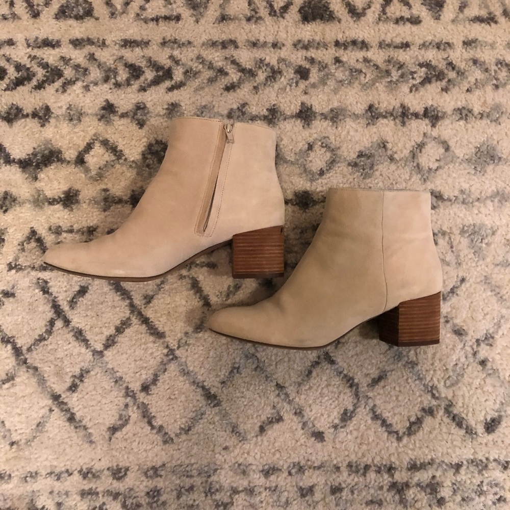 Banana Republic Suede Block Heel Boot